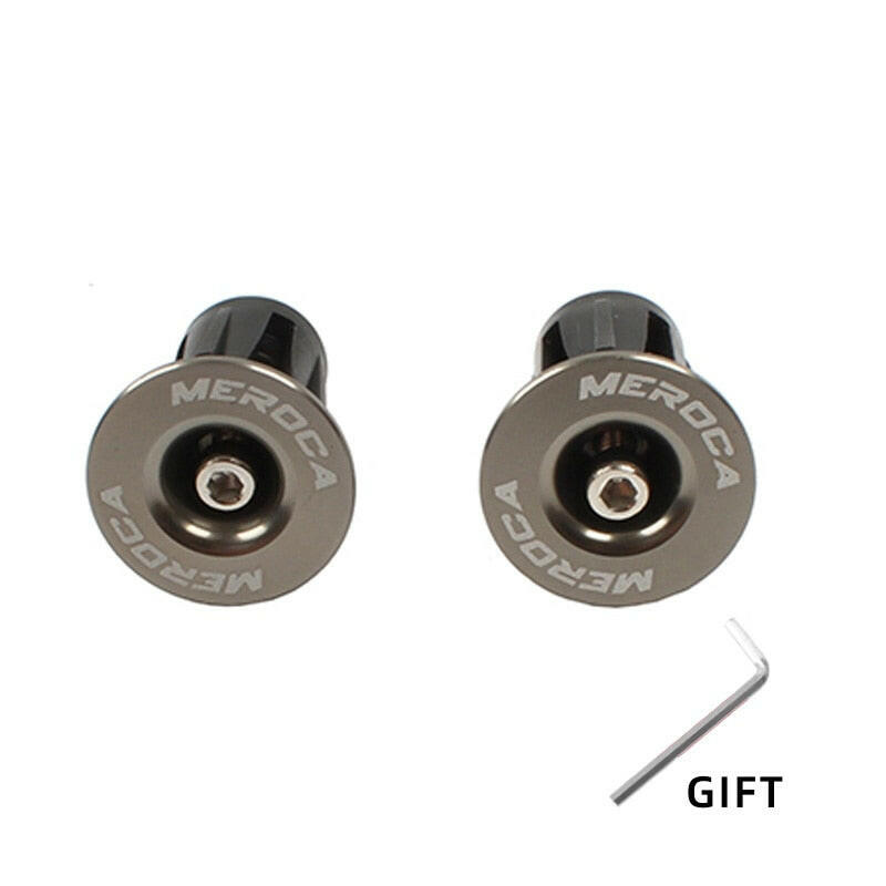 1 Pair Mountain Road Bike Handlebar End Plugs Aluminum Alloy Handle Bar End Cap BMX MTB Bike Grip Cover Bicycle Accessories-WAYBIKER
