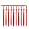 10Pcs/lot 18cm Aluminum Alloy Tent Takes Pegs Heavy Duty Travel Outdoor Camping Accessories Tarp Ultralight Nails Ground Peg-WAYBIKER