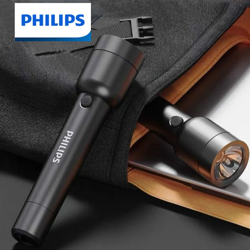Philips LED Flashlight with USB Charging 18650 Battery 4 Lighting Modes Powerful Flashlight for Self Defense Camping-WAYBIKER