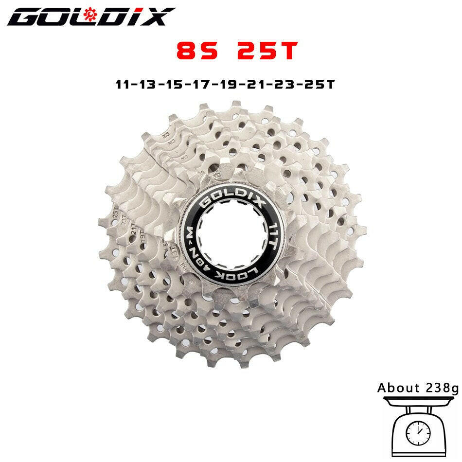 GOLDIX Road Bike 8 9 10 11 Speed Velocidade 11-25T/28T/32T/34T/36T Bicycle Cassette Freewheel MTB Sprocket for SHIMANO SRAM-WAYBIKER