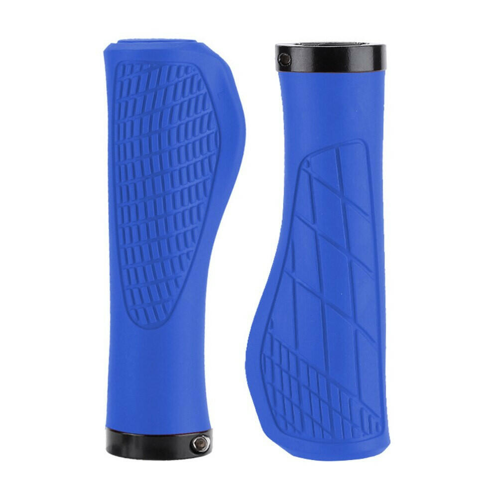 Bicycle Grips Shockproof Bike Handlebar Cover Anti-Slip Lockable Grips Ergonomic Cycling Rubber Ball Handle Grips-WAYBIKER