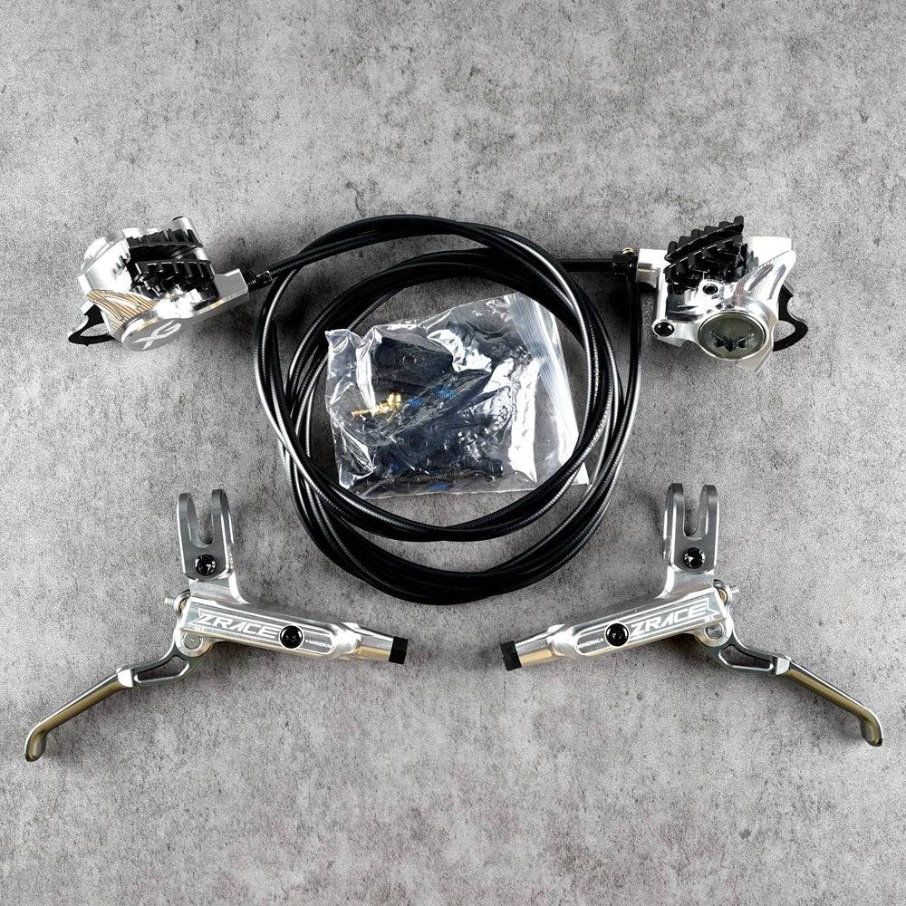ZRACE M1 XG Flat Mount Brake for Flat Bar Gravel / BMX Raceing,Full CNC Lightweight, Front and Rear Flat Handler Bar Gravel-WAYBIKER