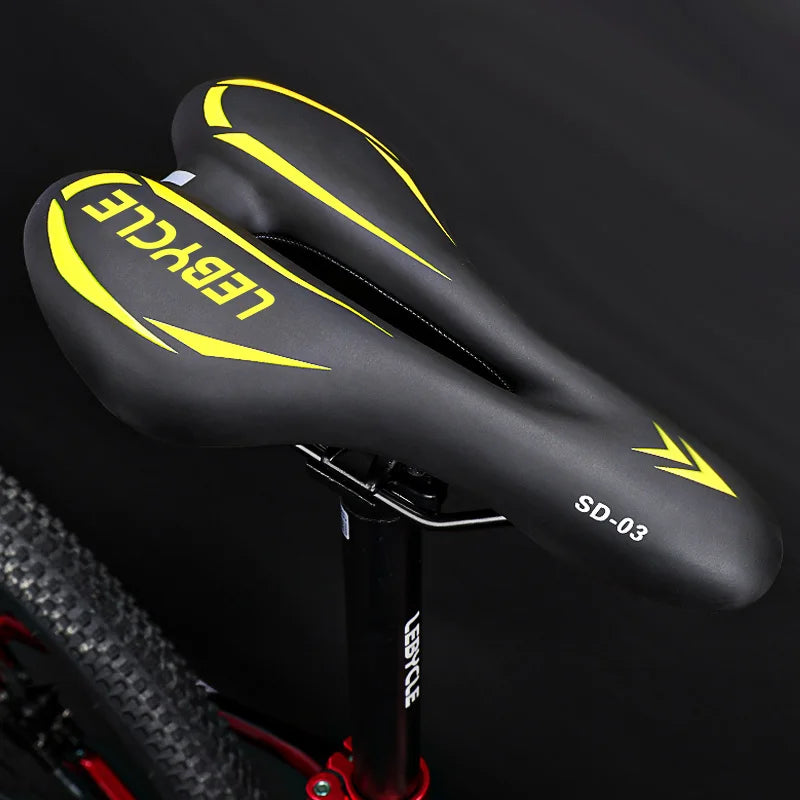 Lebycle MTB Mountain Road Bike Seat Bicycle Saddle Comfortable Soft Cycling Cushion Exercise Bike Saddle for Men and Women-WAYBIKER