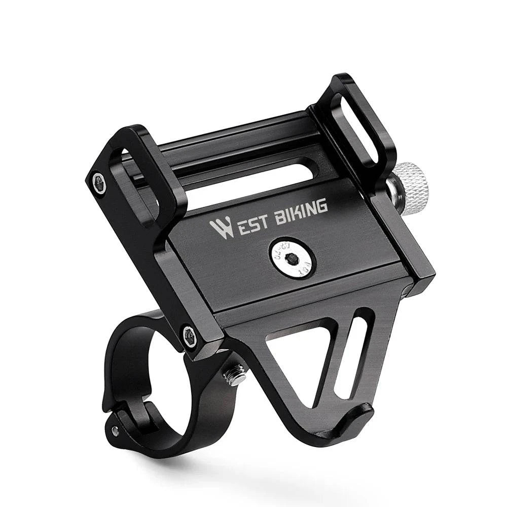 MobilePhone Holder Bicycle Mobile Phone Navigation Fixed Bracket Bike Handlebar Aluminum Alloy Mobile Phone Rack Support-WAYBIKER
