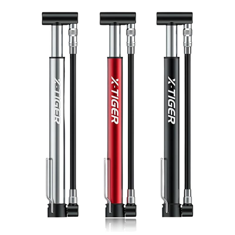 X-TIGER Bike Floor Pump 130Psi High Pressure Bicycle Pump Air Inflator Schrader Presta Valve Road MTB Cycling Tire Pump-WAYBIKER