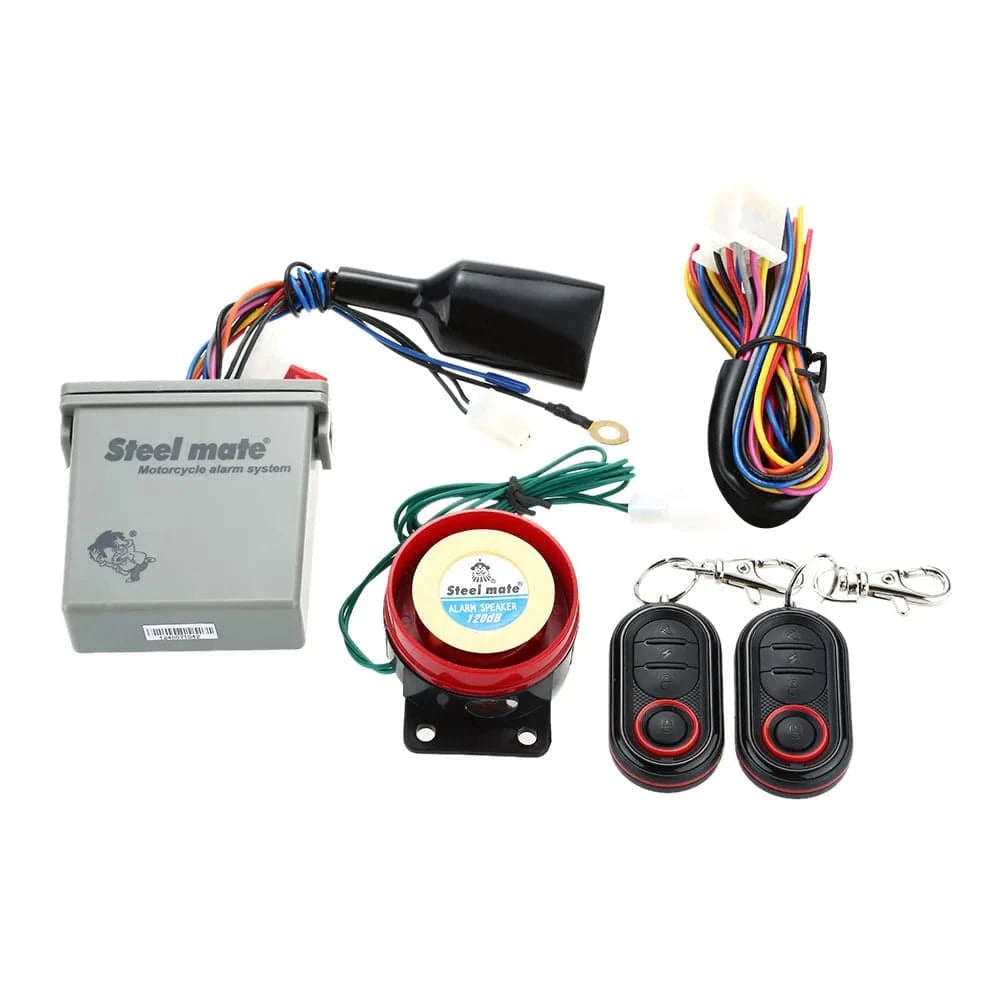 Steelmate 986E 1 Way Motorcycle Alarm System Remote Engine Start Motorcycle Engine Immobilization with Mini Transmitter-WAYBIKER