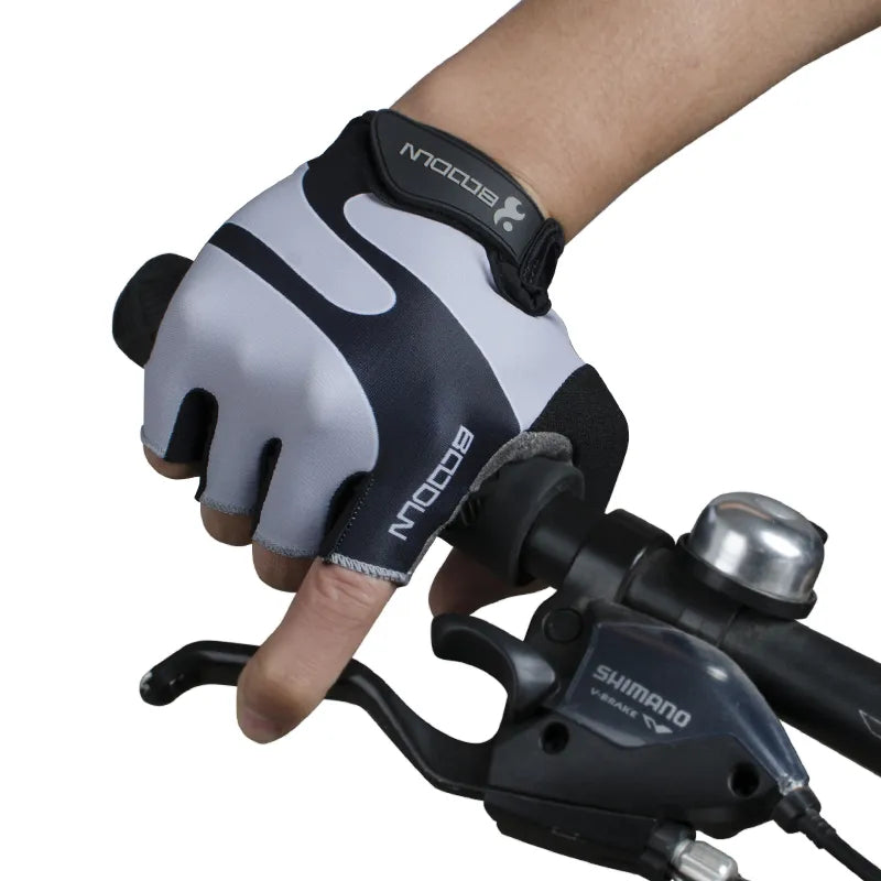0002Breathable Anti-Slip Women Men Half Finger Summer Cycling Fingerless Gloves-WAYBIKER