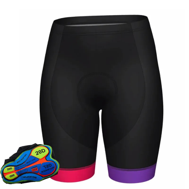Women 2023 Unisex Team Edition Cycling Shorts 20D Anti Slip Padded Gel Cycling MTB Bike Shorts Mountain Bicycle-WAYBIKER