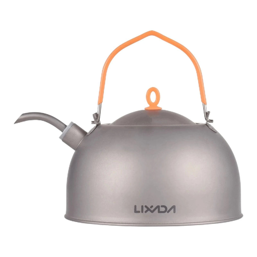 Small Hot Water Kettle 0.5L with Coffee Pot Ti Spout Lightweight for Camping Hiking Backpacking Picnic 0.5L-WAYBIKER