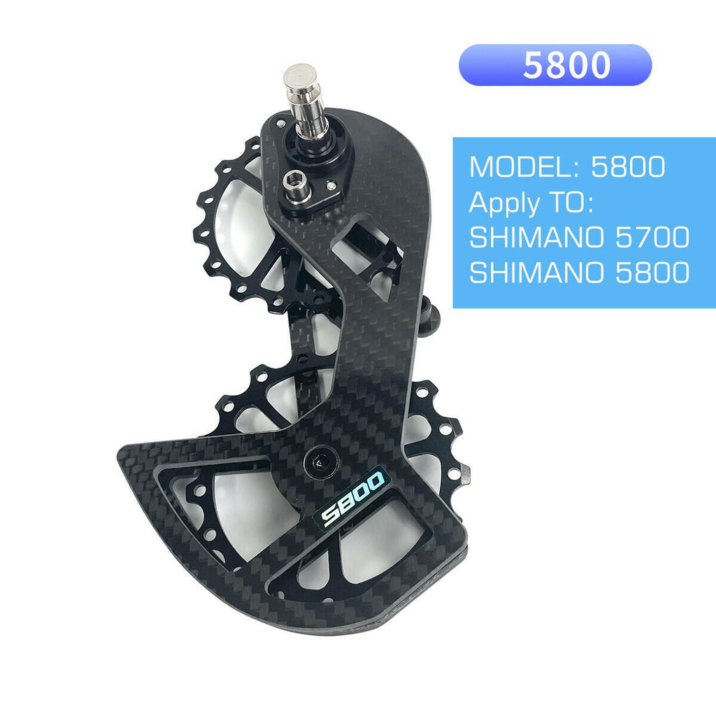 LTWOO Bicycle Ceramic Bearing Speed Carbon Fiber Pulley Wheel Rear Derailleurs Guide Wheel for Shimano 105/UT/Ultegra/DURA ACE-WAYBIKER