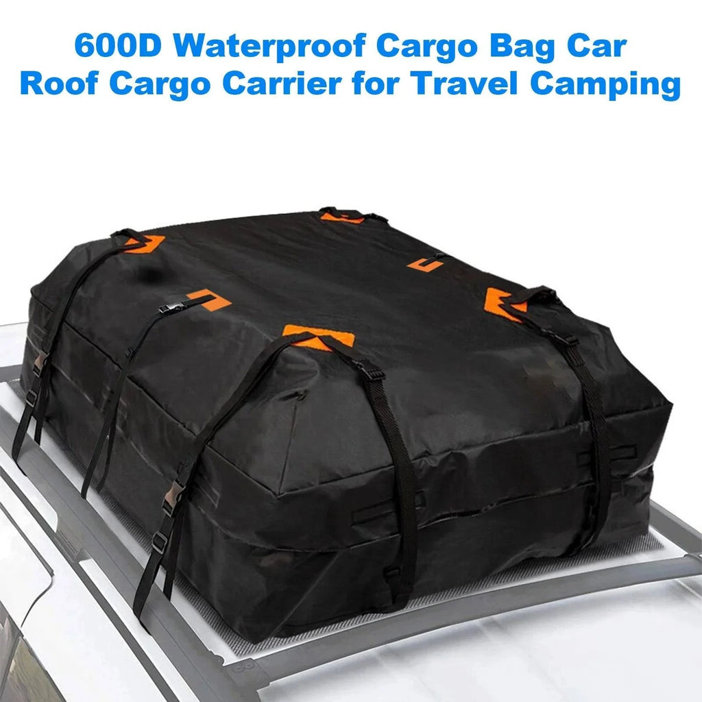 600D Cargo Bag Car Roof Cargo Carrier Waterproof Universal Luggage Bag Storage Cube Bag 20 Cubic Feet For Travel Camping Car-WAYBIKER