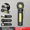 3In1 High Power Rechargeable Flashlight, Type-C Fast Charging LED COB Adjustable Headlamp With 3 Modes, Portable Headlight-WAYBIKER