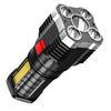 5LED High Power Led Flashlights Rechargeable Camping Spotlight with Side Light 3 Lighting Modes for Camping Adventure Outdoor-WAYBIKER