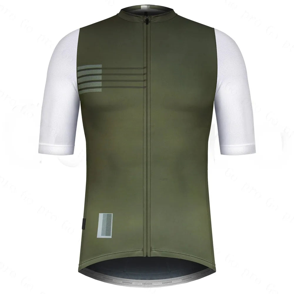 Summer High Quality 2023 New Team Men Cycling Jersey Clothing Black Short Sleeve Breathable Quick Dry Cycle Jersey-WAYBIKER