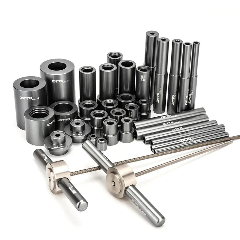 1 Set Bike Hub Bearing Install and Remove Tool Bicycle Bottom Bracket Press Kit Portable Maintenance Tools and Equipment-WAYBIKER