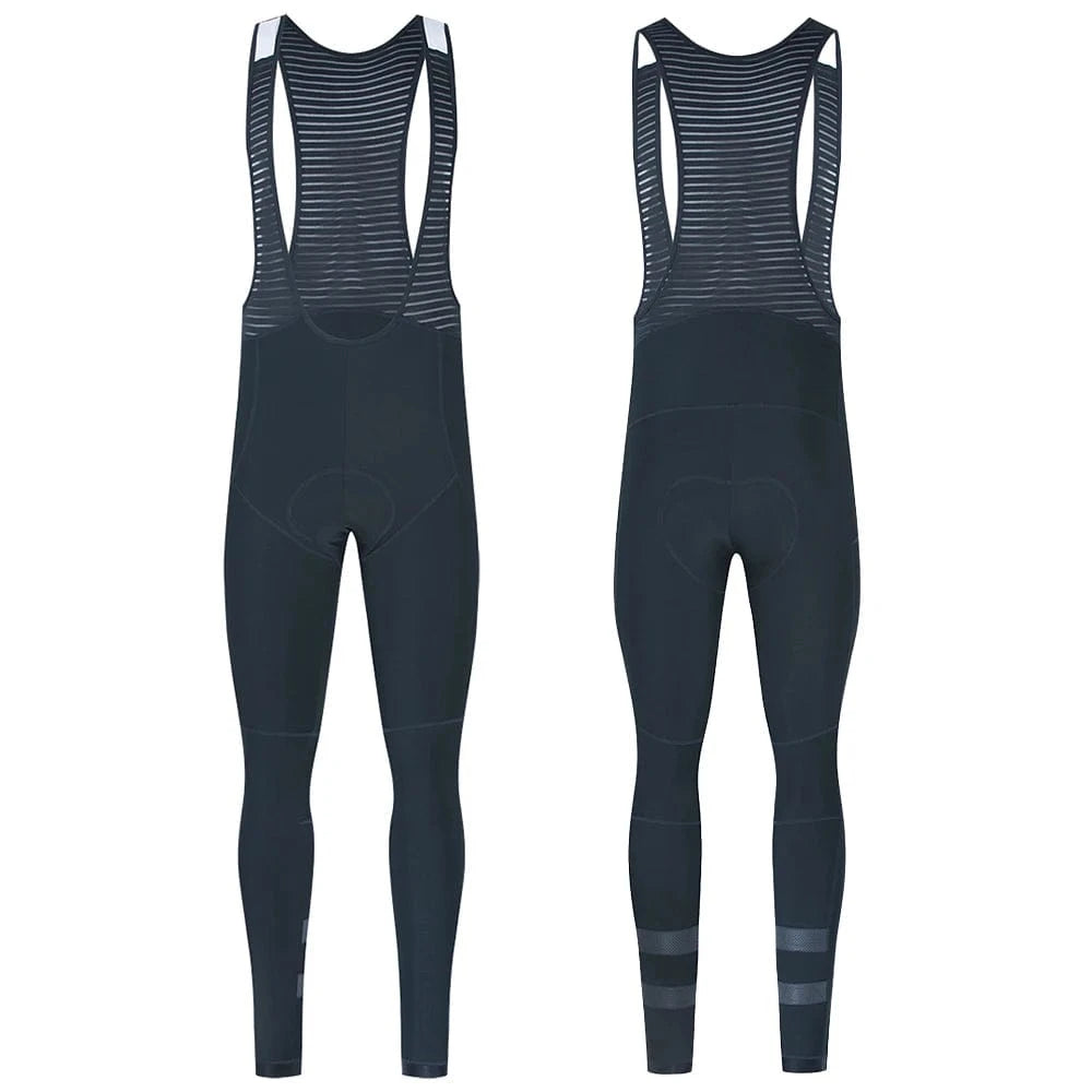 YKYWBIKE Men Cycling Tights & Pants Winter Thermal Fleece Warmth Bicycle Long Bib Pants Road Bike Tights Cycling Clothing-WAYBIKER
