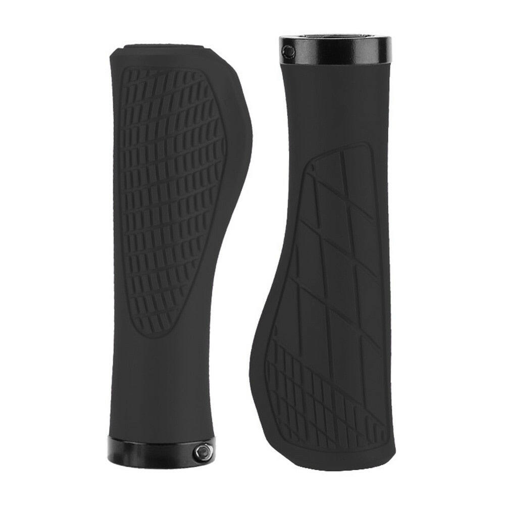 1Pair Mountain Bike Handlebar Grips Anti-skid Comfortable Lockable Bicycle Grips Soft Rubber MTB Bike Grips Cycling Bike Parts-WAYBIKER