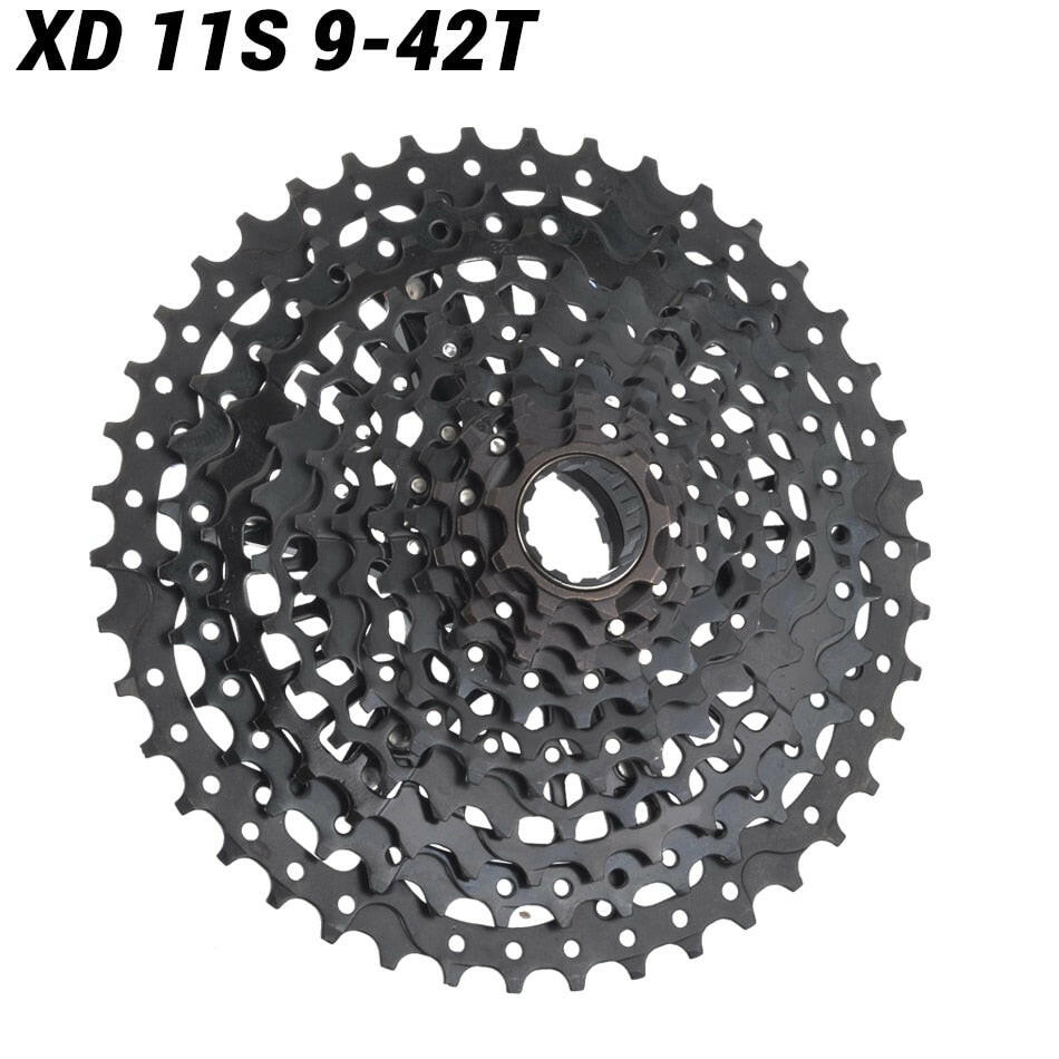 SUNSHINE XD Bicycle Cassette Black/Silve Mountain Bike Freewheel 11/12Speed 9-42T/9-50T for Sram XD Freehub 12 Speed Cassette-WAYBIKER