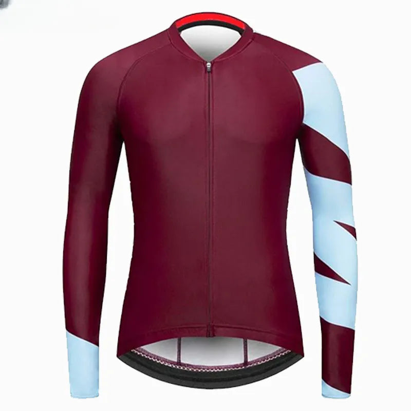 Men Summer Breathable Long Sleeve Cycling Jerseys MTB Bicycle Cycling Clothing Spring Autumn Maillot Ciclismo Mountain-WAYBIKER