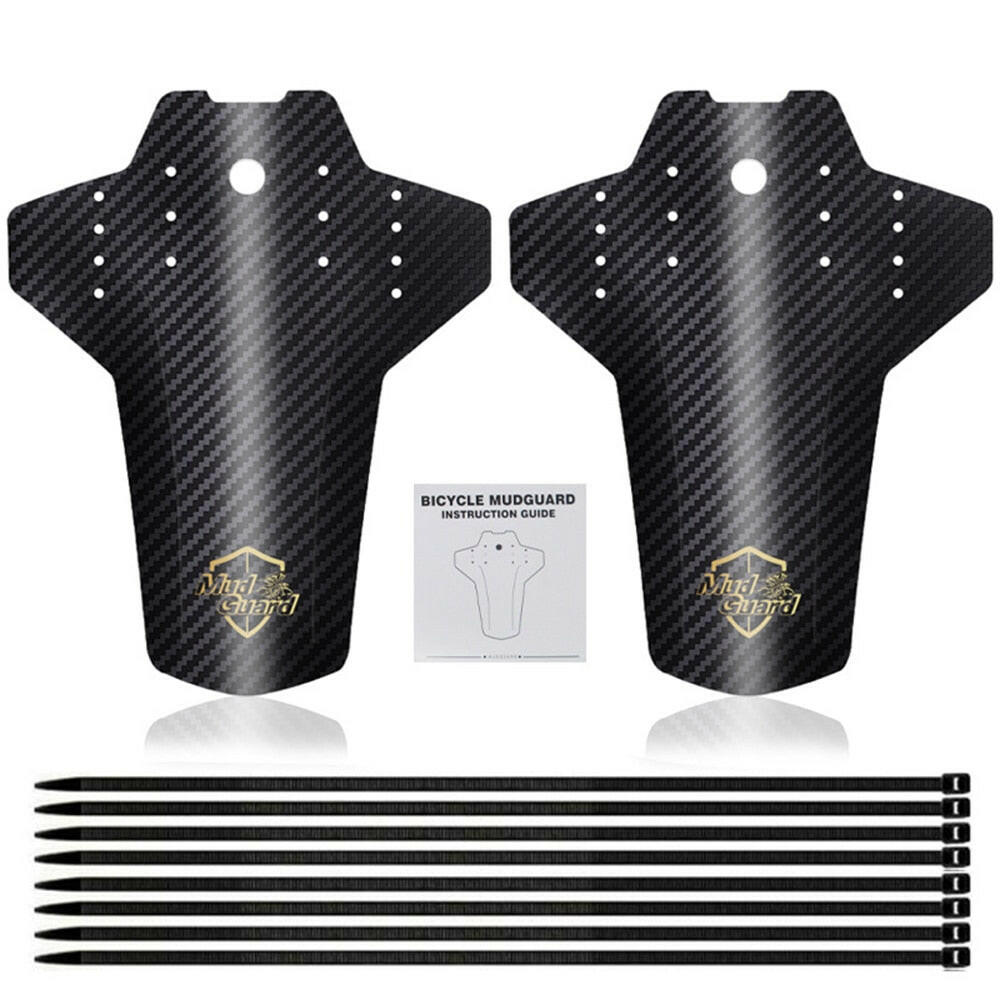 2pcs Cycling Accessories Road Bike Carbon Fiber Mountain Bike MTB Bike Fender Mud Guards Mudguard Fenders