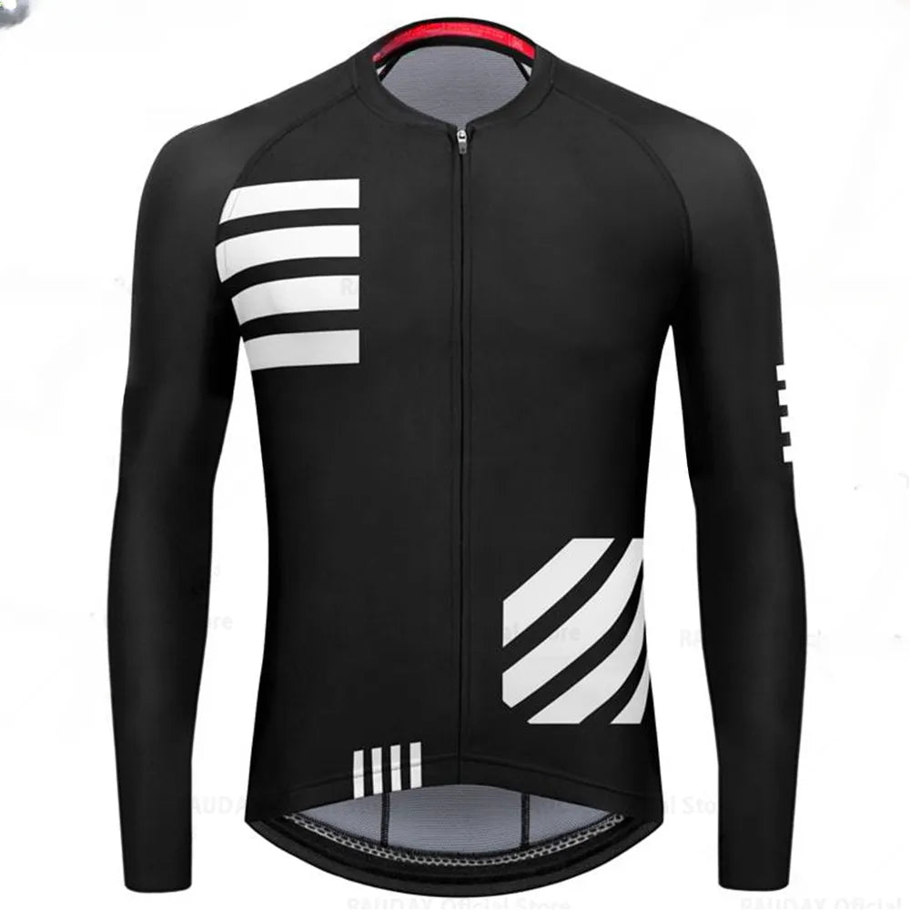Men Summer Breathable Long Sleeve Cycling Jerseys MTB Bicycle Cycling Clothing Spring Autumn Maillot Ciclismo Mountain-WAYBIKER