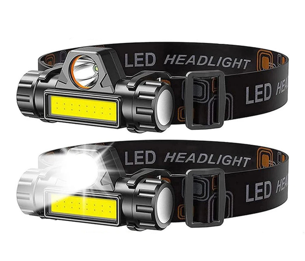 Rechargeable Headlamp Lightweight LED Torch Headlamp Work Light Waterproof Headlight Flashlight for Fishing Running Camping-WAYBIKER