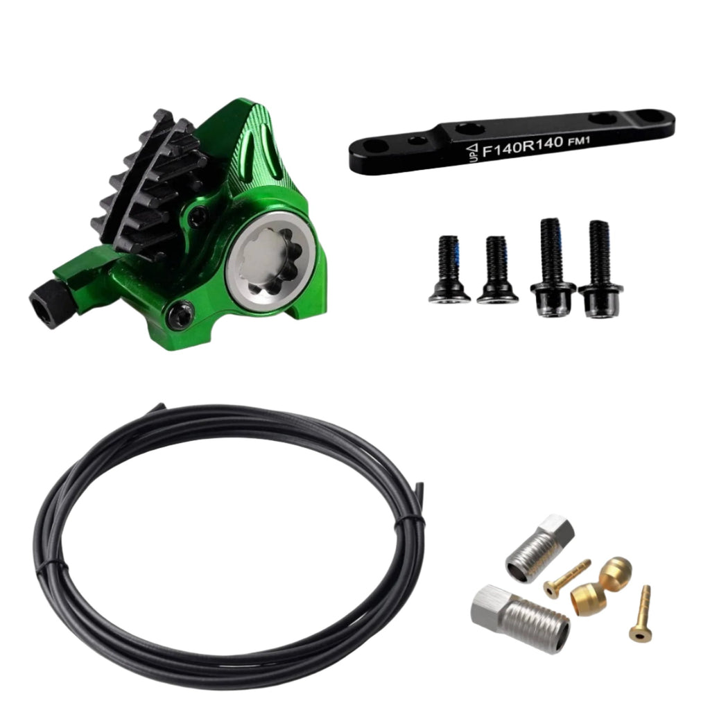 ZRACE XG Flat Mount Caliper, Road Hydraulic Brake, ICE-TECH Pads, BMX Raceing, Full CNC Lightweight-WAYBIKER