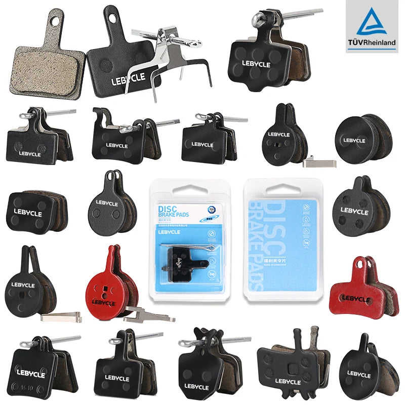 Lebycle 2Pairs High-Quality MTB Bike Resin Semi Metal Brake Pads Universal Hydraulic brake-WAYBIKER