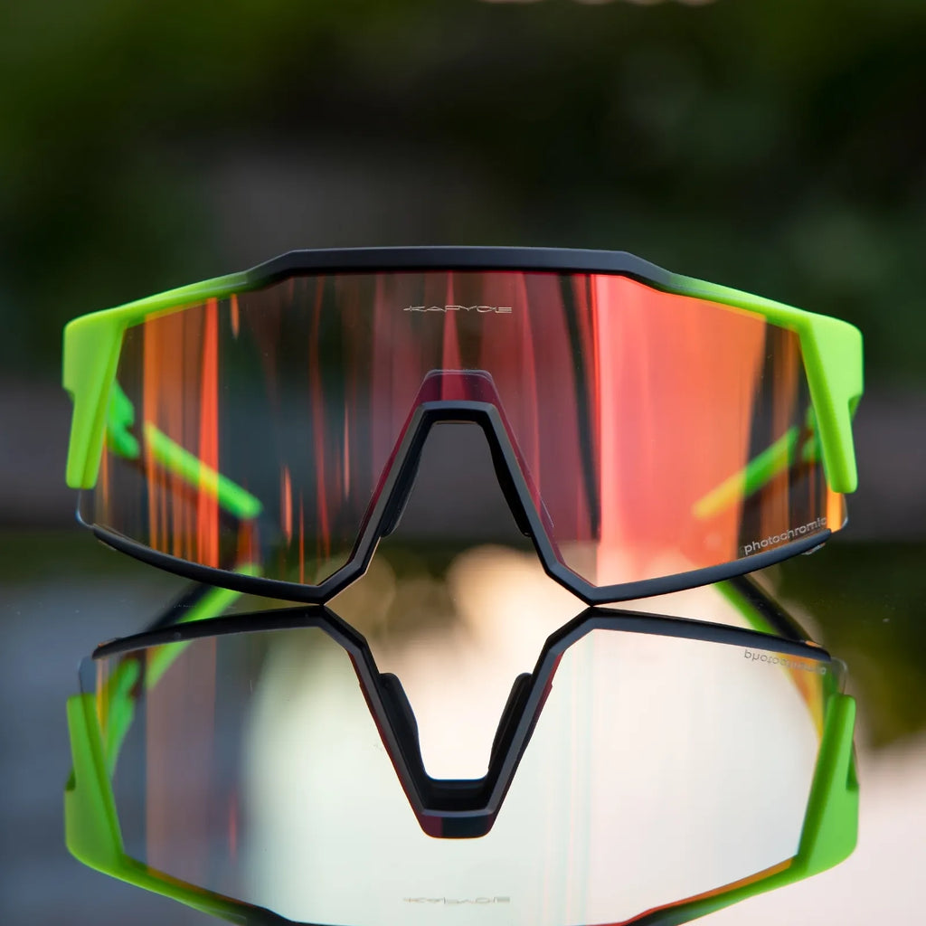 Kapvoe Red Photochromic Hiking Driving Cycling Sunglasses UV400 Outdoor Bike Eyewear TR90 Frame Sports Bicycle Camping Goggles-WAYBIKER