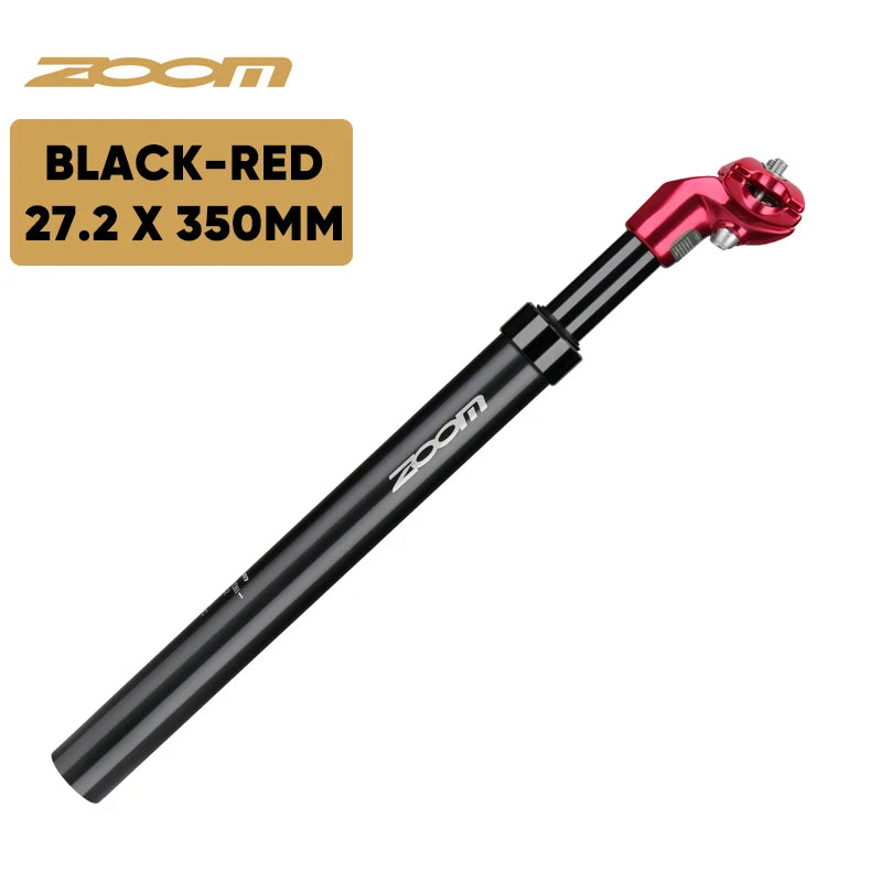 ZOOM Bike Suspension Seatpost 27.2/31.6/28.6/30.4/30.8/33.9mm MTB Suspension Seat Tube 350mm Shock Absorber Seat Post Bike Parts