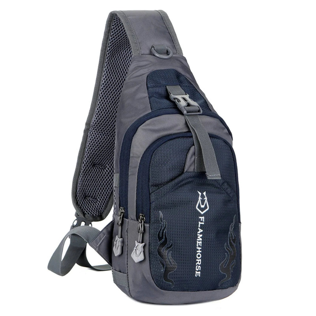 Men Sling Backpack Chest Crossbody Bag Waterproof Lightweight Chest Bag Shoulder Bag Travel Sports Running Cycling Gym Daypack-WAYBIKER