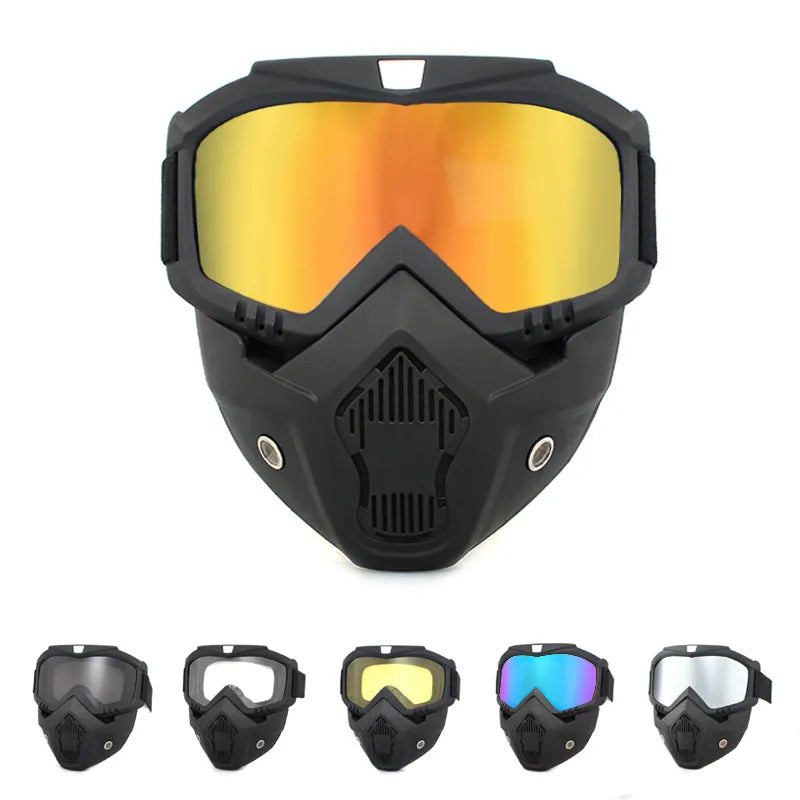 Outdoor Sport Windproof Mask Goggle HD Cycling Glasses Snowboard Eyewear Riding Motocross Summer UV Protection Sunglasses-WAYBIKER