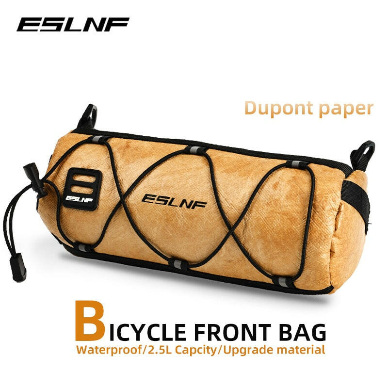 ESLNF Bike Front Bag Large Capacity Storage Outside Waterproof Multifunction Riding Bag Mountain Bike Front Bag Bike Accessorie-WAYBIKER