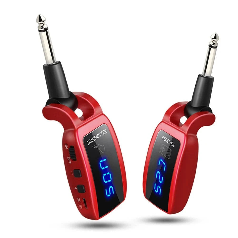 Wireless Guitar System Rechargeable Guitar Transmitter Receiver Set Electric Guitar Bass Pick Up Guitar Accessories-WAYBIKER