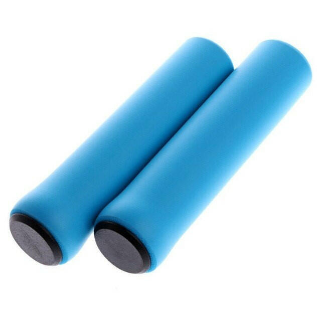 2pcs Soft Silicone Bicycle Handlebar Grips Outdoor MTB Road Bike Sponge Grips Cover Anti-slip Strong Support Grips Cycling Part-WAYBIKER