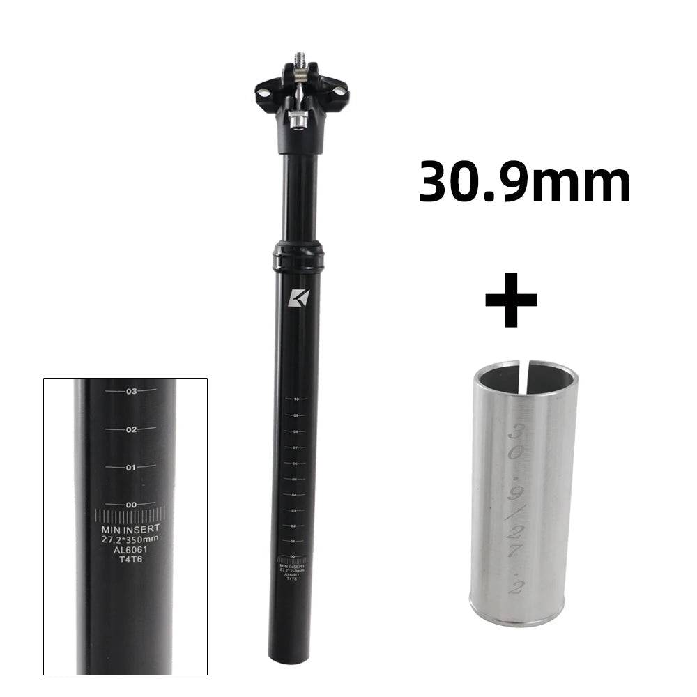 KOCEVLO Seatpost Suspension Dropper Mtb 27 2 Bicycle Seat Post Hanging Saddle Tube 30.9 With Shock Absorber Saddle Mountain Bike-WAYBIKER