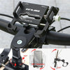 Aluminum Alloy Bike Phone Holder 360 Degrees Rotation Bicycle Phone Mount Cycling Mobile Phone Bracket Bicycle Accessories