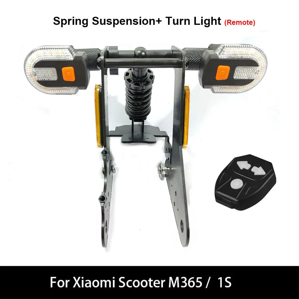 Xiaomi Scooter M365 Rear Fork Suspension with Turn Signal Light Indicator Upgrade Shock Absorber Damper 1s DIY Accessories-WAYBIKER