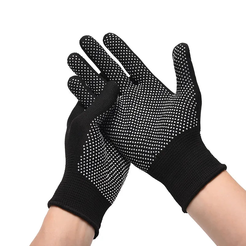Thin Nylon Gloves For Autumn And Summer Black Gloves For Spring Cycling And Driving Training Sun Protection Full Finger Gloves-WAYBIKER