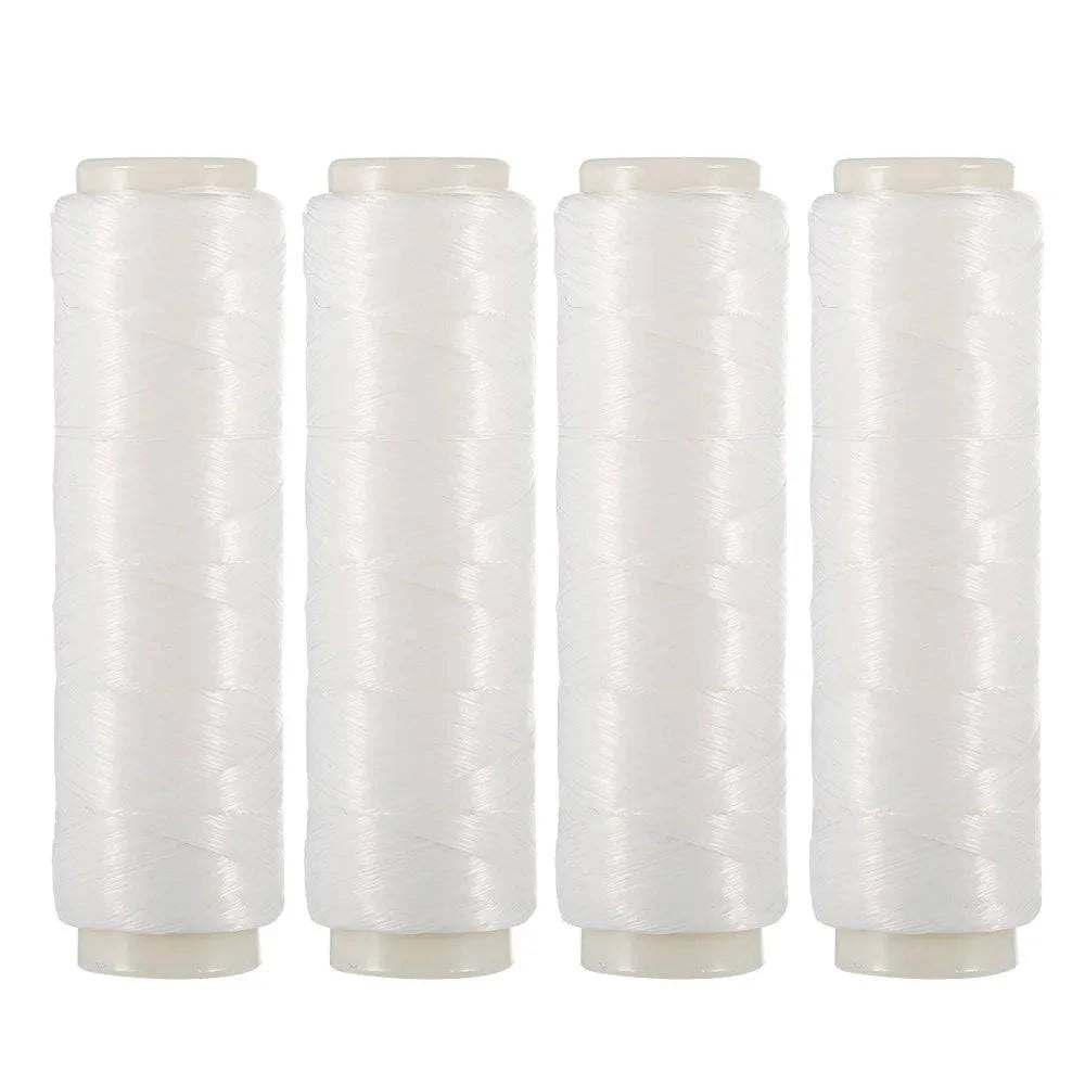 Pack of 4Pcs 200M High Tensile Elastic Bait Thread Sea Fishing Bait Lure Line Bait Saver-WAYBIKER