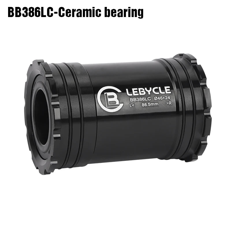 LeBycle Press Fit GXP Bicycle Ceramic bearing Bottom Brackets 22 24mm Thread Lock For BB92 BB386 Road MTB Bike 24 Shaft Crankset-WAYBIKER