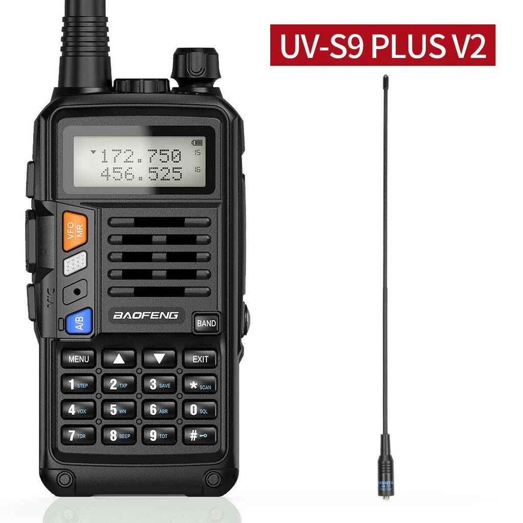 BAOFENG UV-S9 Plus V1 V2 Powerful Handheld UHF VHF Dual Band 16 KM Long Range Waterproof Walkie Talkie Ham UV-5R Two Way Radio-WAYBIKER