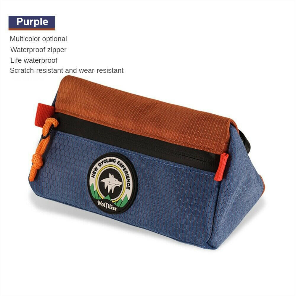 Wolfilist Saddle Frame Bag Waterproof Triangle Head Bag Children's Balance Car Bag Mountain Road BikeTools Storage Bag Bike Bag-WAYBIKER