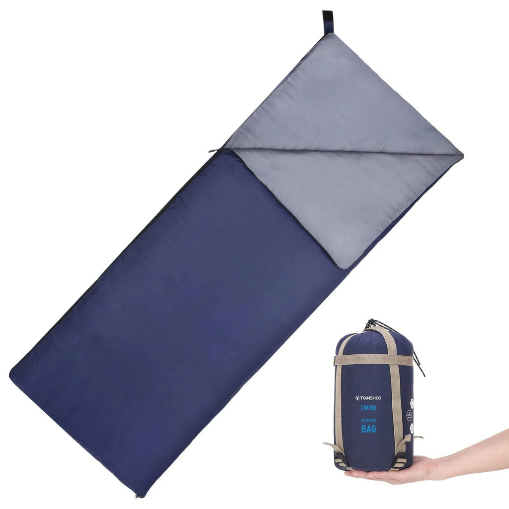 TOMSHOO Ultralight Sleeping Bag for Adults Outdoor Envelope Sleeping Bag for Warm Weather Camping Backpacking Hiking-WAYBIKER
