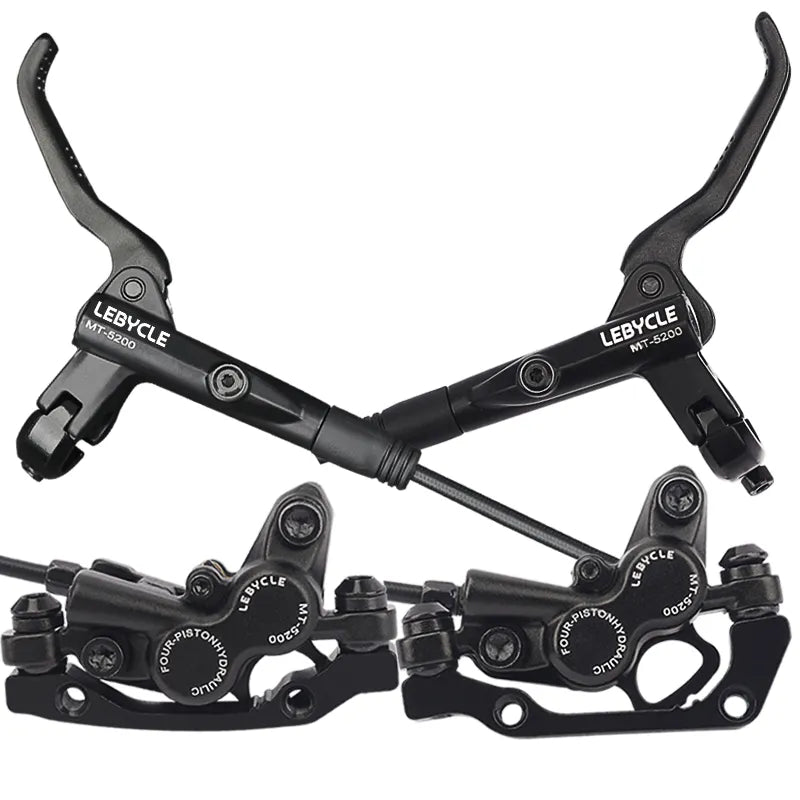 Lebycle MTB 4 Piston Hydraulic Disc Brake M840 With Metal Pad CNC Tech Mineral Oil For AM Enduro Bicycle E4 ZEE M8120-WAYBIKER