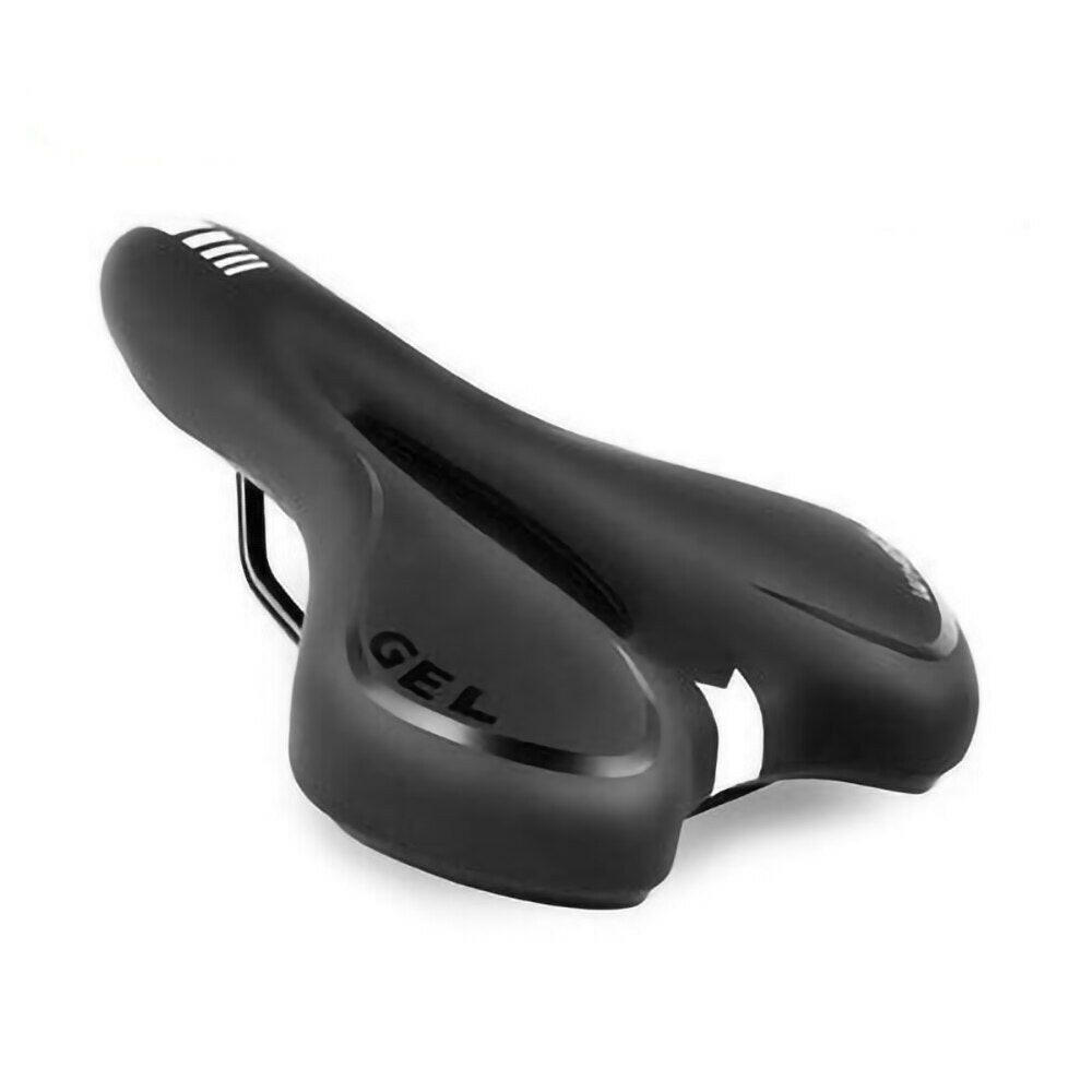 PU Leather Bike Saddle Silicone Cushion Cycling Seat Mountain Road Cycling Seat Men Women Comfortable Shockproof Bicycle Cushion-WAYBIKER