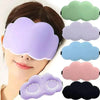 3D Ice Silk Memory Cotton Sleep Eyemask Portable For Travel Light Shielding Cloud Eye Mask Guarantee Sleep Health Eyeshade Tool-WAYBIKER