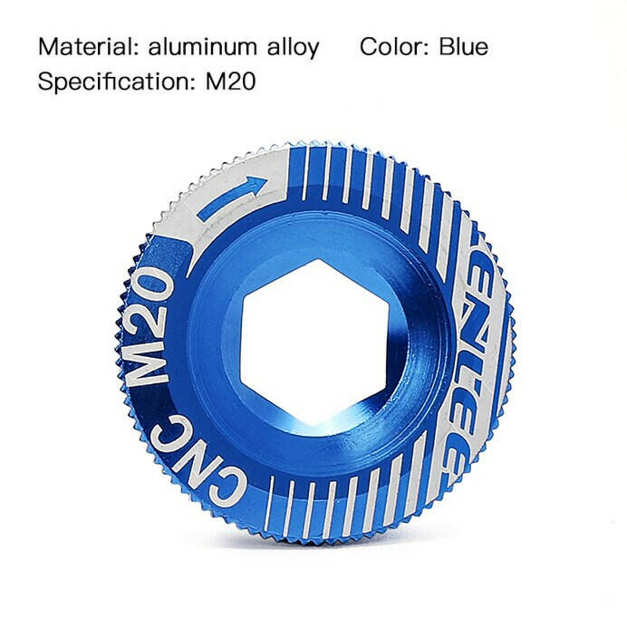 ENLEE Bike Crank Cover Crank Screw Aluminum Alloy Mountain Bike Color M18 M20 Compatible With Himano IXF M19 Bicycle Crank-WAYBIKER