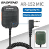 Baofeng AR-152 Tactical Microphone Speaker Mic Adjustable Volume For Baofeng AR-152 BF-888S UV-5R UV-S9 UV-13 Pro Walkie Talkie