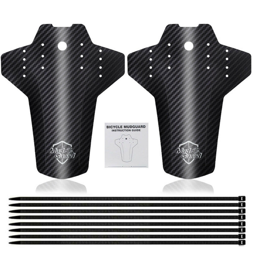 2pcs Cycling Accessories Road Bike Carbon Fiber Mountain Bike MTB Bike Fender Mud Guards Mudguard Fenders